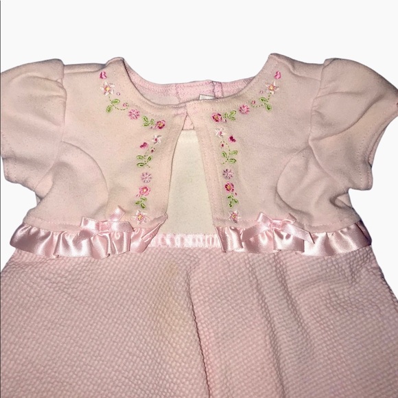 YOUNGLAND BABY GIRL PINK DRESS SIZE 3-6 MONTHS - Picture 5 of 8